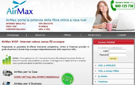 Air Max offre internet gratis nel centro di Lipari
