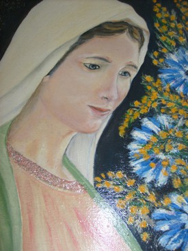 Dipinto Madonna di Giardina per beneficenza
